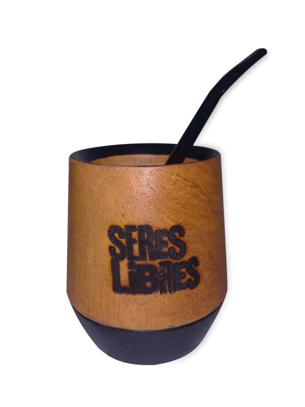 Mate con Bombilla Negro - Seres Libres