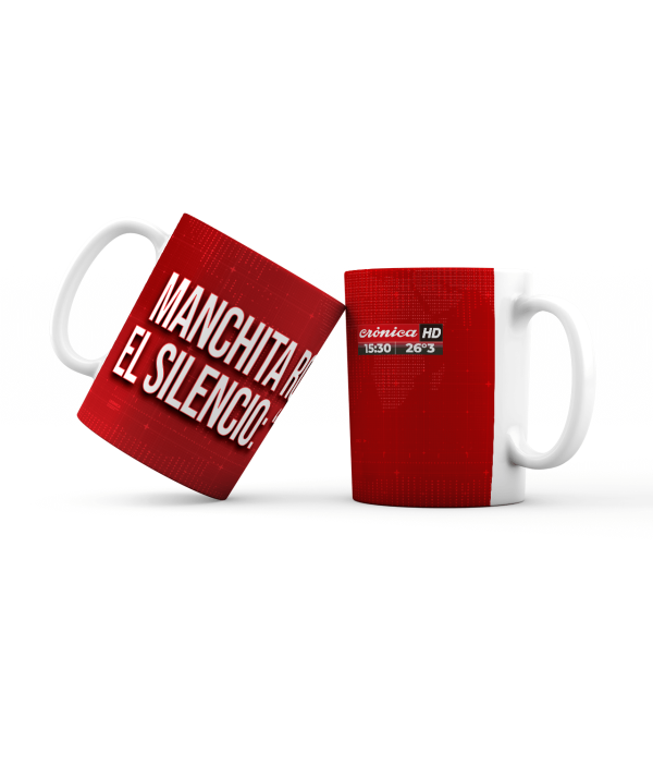 Taza plástica Crónica Placas Rojas Oficial - Manchita Rompió el Silencio