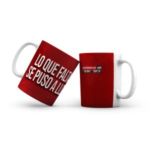 Taza cerámica Crónica Placas Rojas Oficial - Lo que faltaba, se puso a llorar