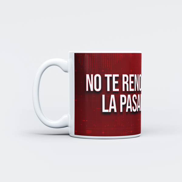 Taza cerámica Crónica Placas Rojas Oficial - No te renovaron la pasantía