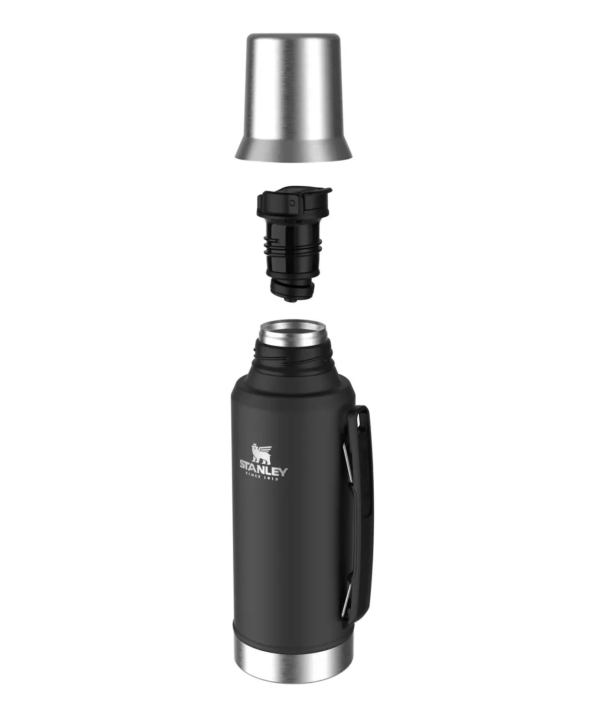 Termo Cebador 1,2lts Stanley Mate System Acero Sin Bpa Negro - Image 2