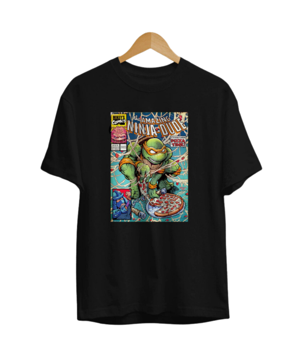 Remera Tortugas Ninja Comic Negra - Unisex / Niño / Mujer