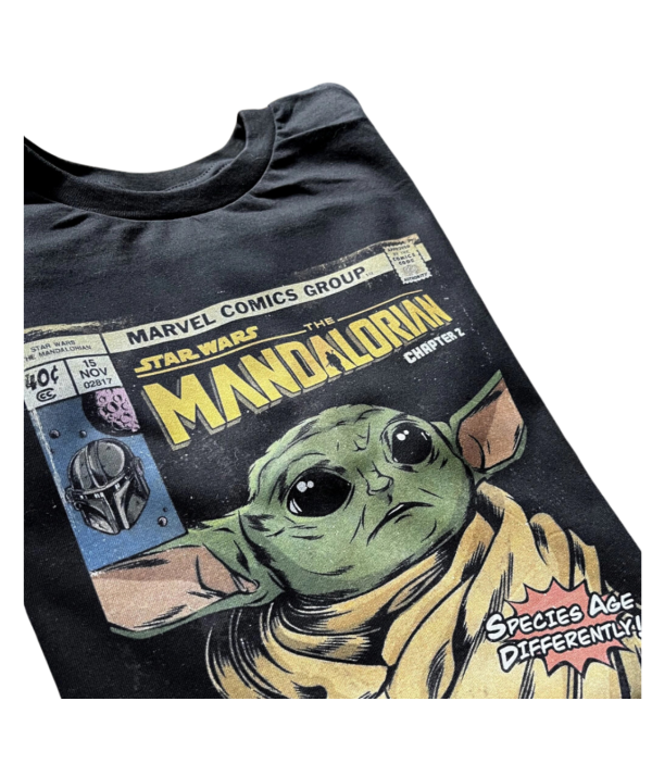 Remera Star Wars - The Mandalorian - The Child Negro - Unisex / Niño / Mujer