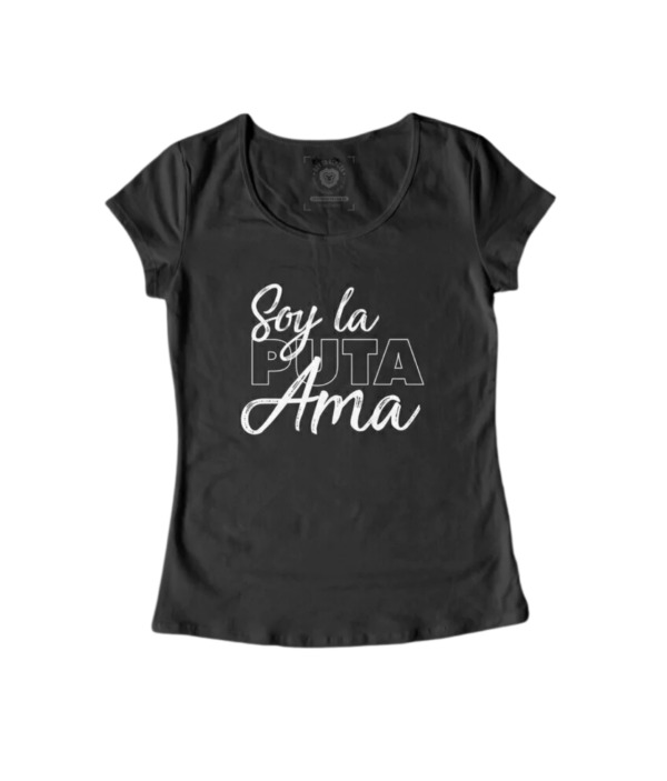 Remera La casa de papel Soy la puta ama - Negra